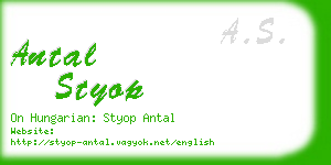 antal styop business card